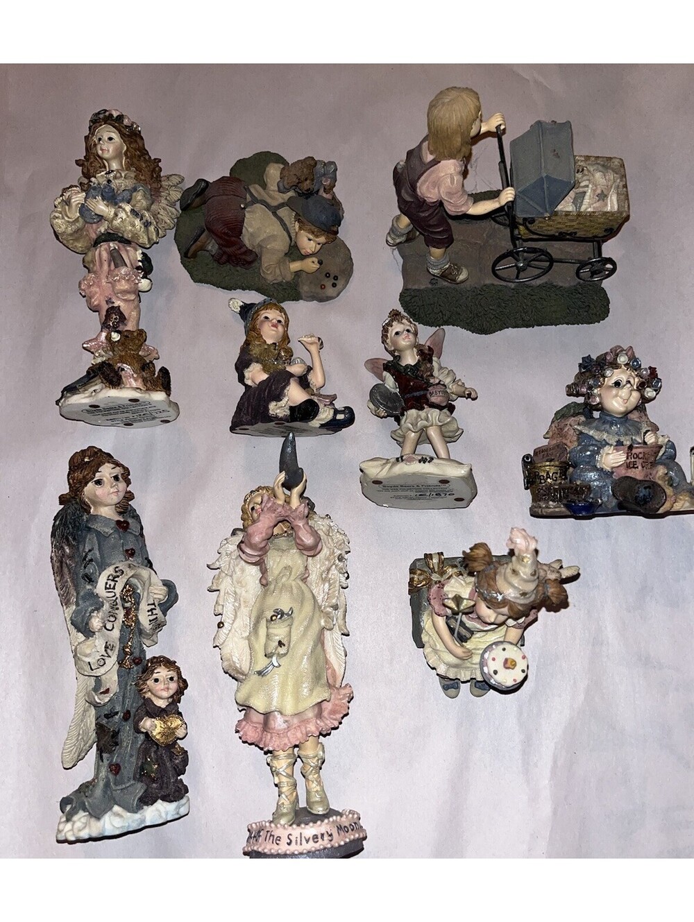 Lot of 9 Boyd's Bears And Friends Resin Figurines